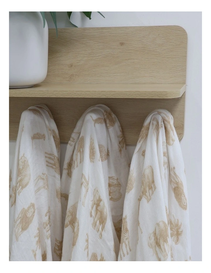 Serengeti Muslin Wraps 3 Pack in Beige image 5
