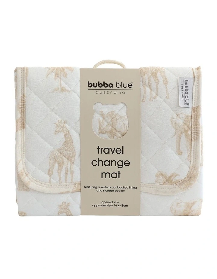 Serengeti Travel Change Mat in Beige image 1