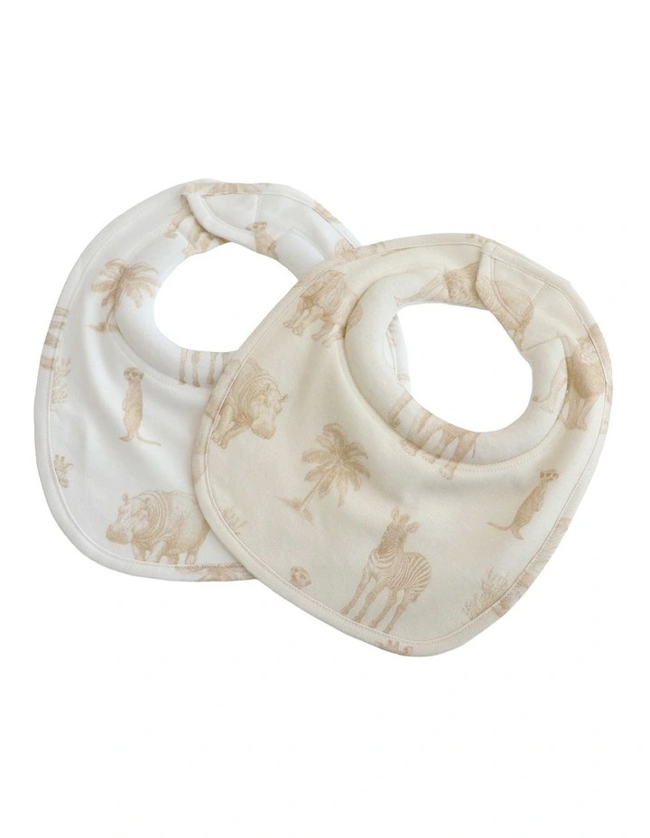 Serengeti Dribble Bibs in Beige image 1