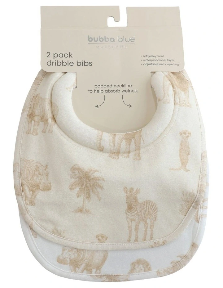 Serengeti Dribble Bibs in Beige image 2