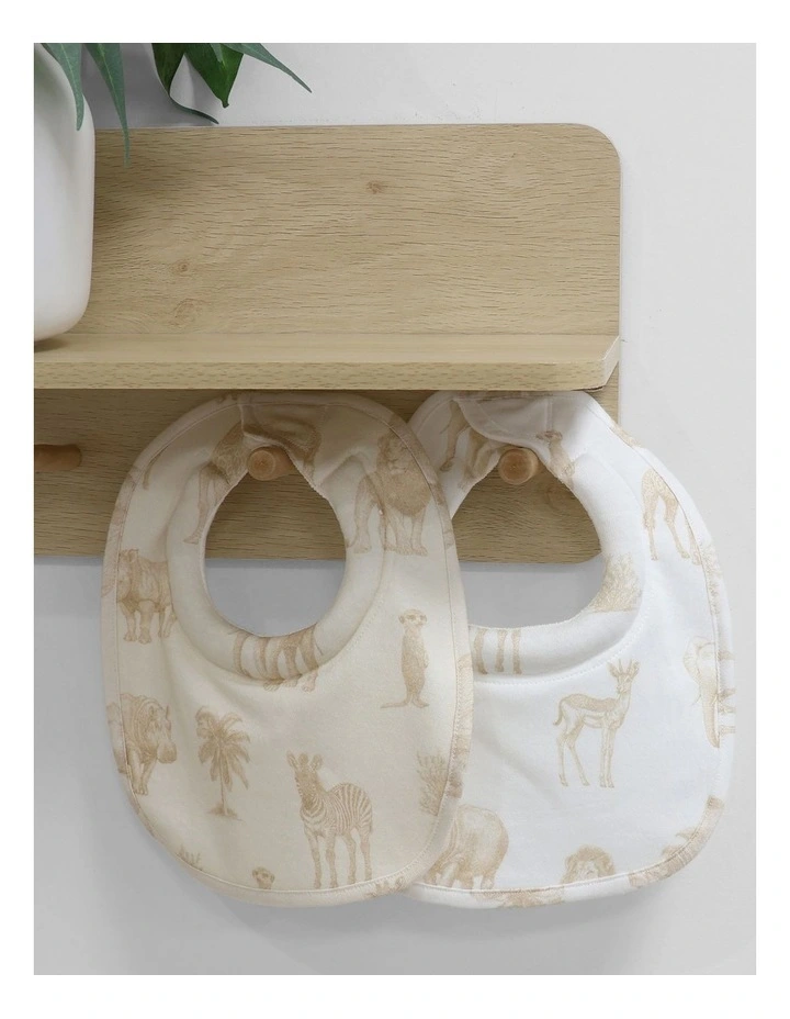 Serengeti Dribble Bibs in Beige image 3