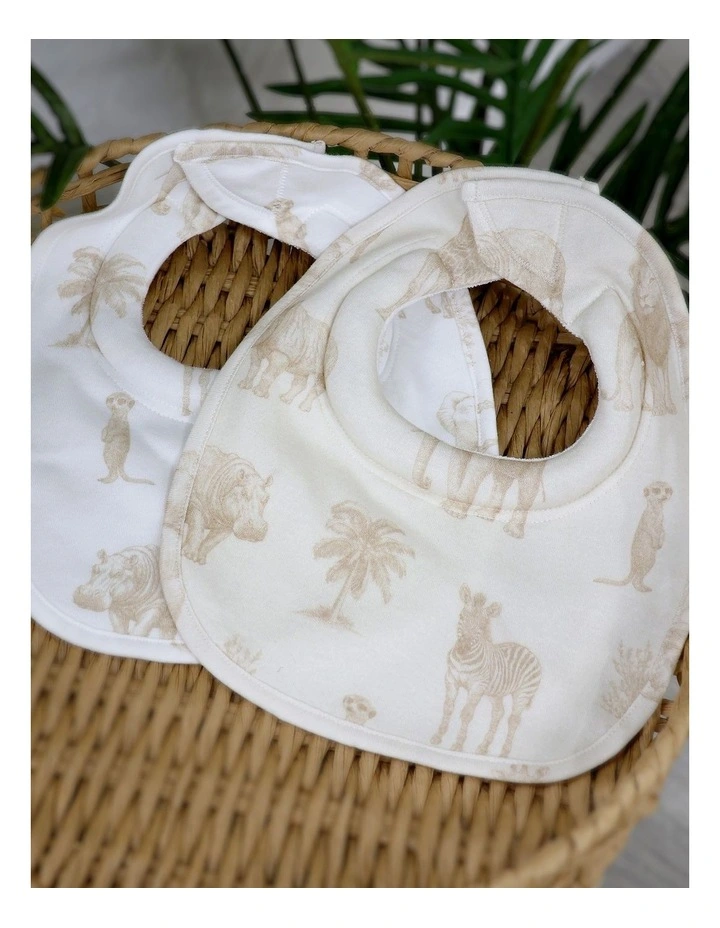 Serengeti Dribble Bibs in Beige image 5