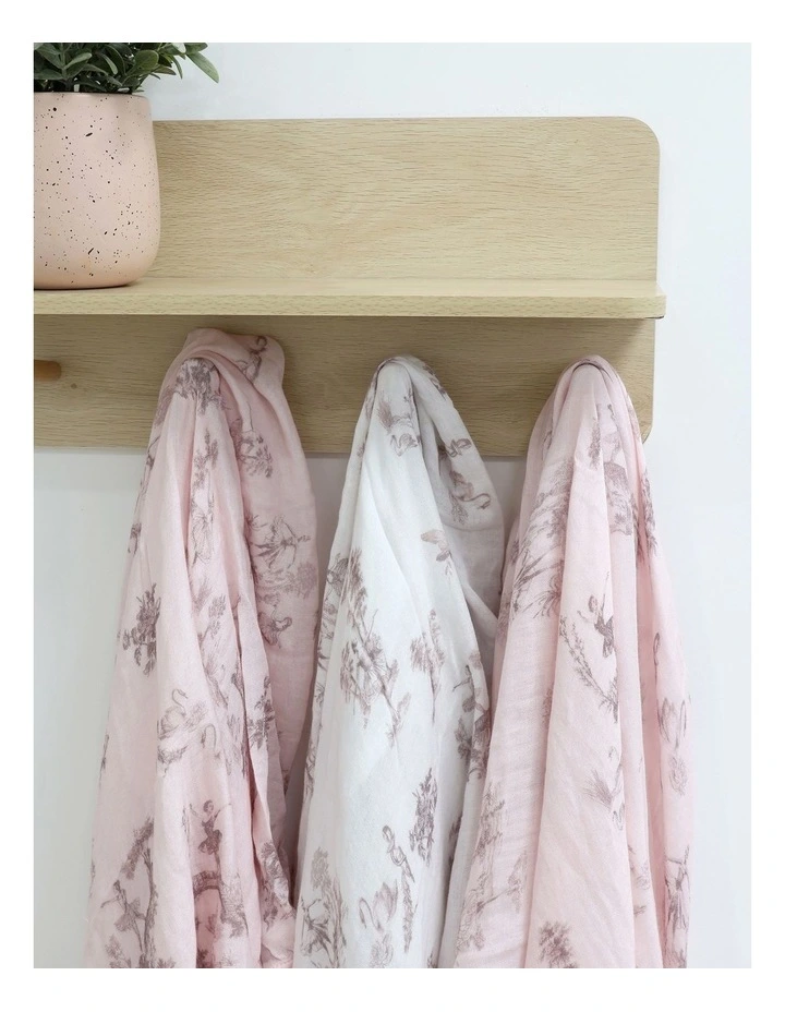 Swan Lake Muslin Wraps 3 Pack in Multi image 3