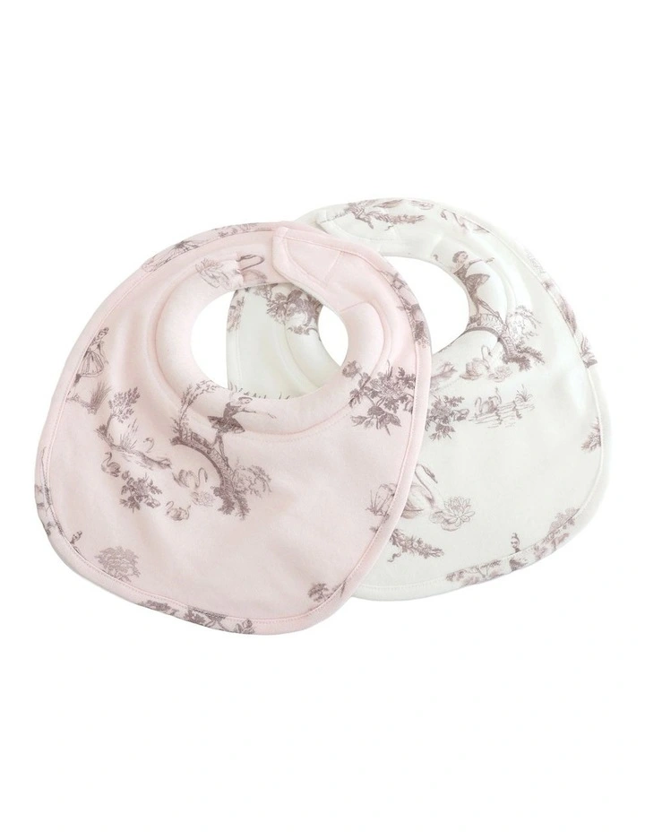 Swan Lake Dribble Bibs 2 Pack in Multi image 2