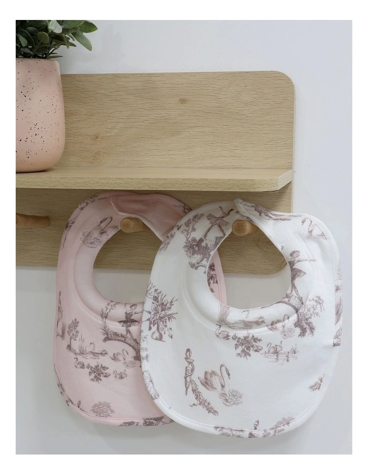 Swan Lake Dribble Bibs 2 Pack in Multi image 4