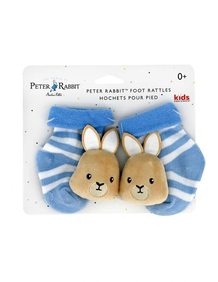 Peter Rabbit Foot Rattles in Blue image 1