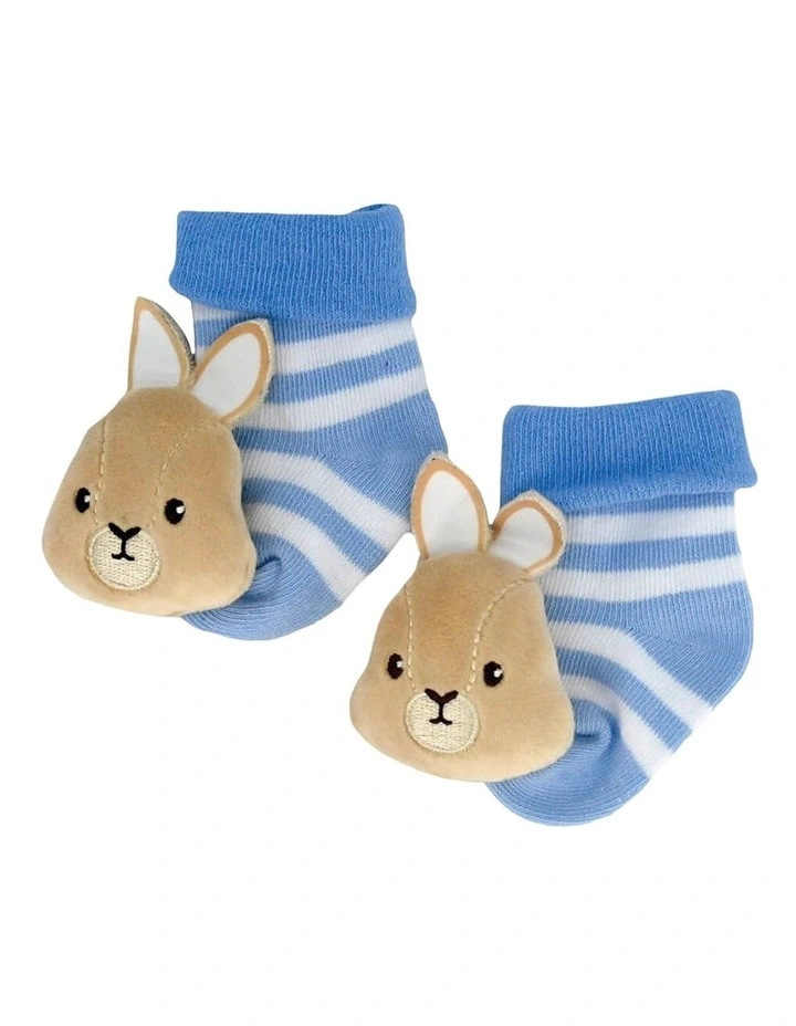 Peter Rabbit Foot Rattles in Blue image 2