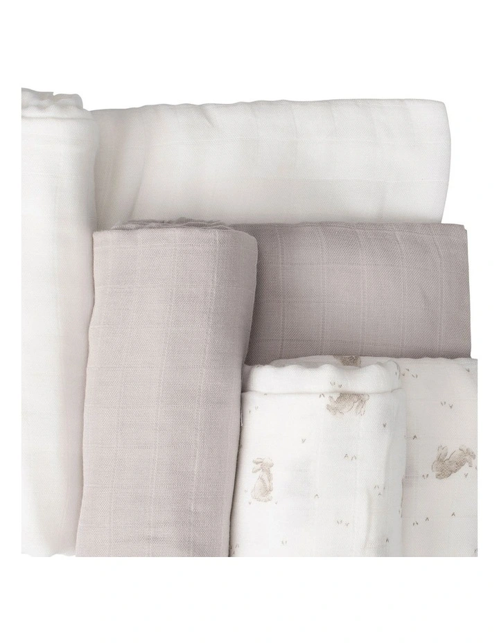 Muslin Wraps 3Pk  - Stone Grey image 4