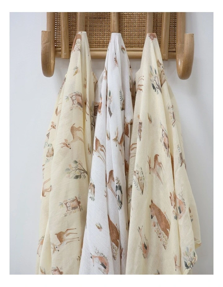 Enchanted 3pk Muslin Wraps image 6