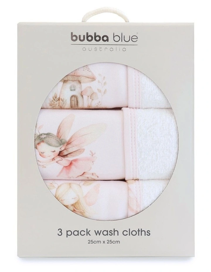 Fairy Princess 3pk Wash Cloths image 2