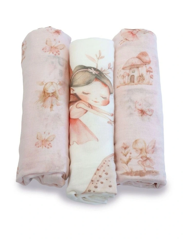 Fairy Princess 3pk Muslin Wraps image 1