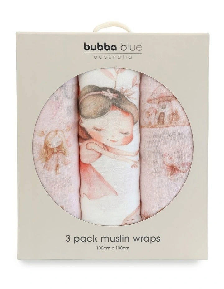 Fairy Princess 3pk Muslin Wraps image 2