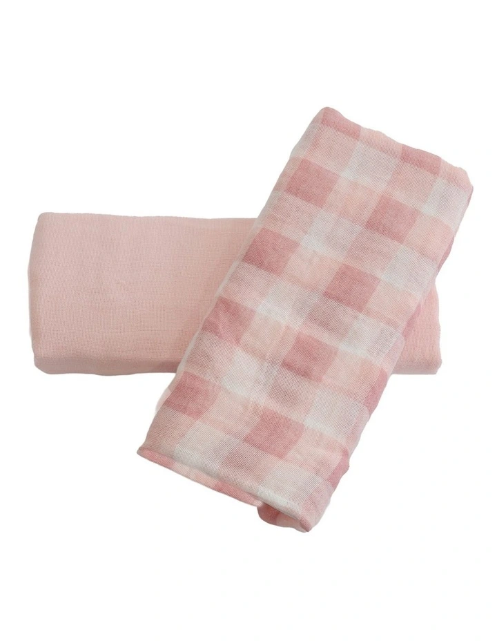 BUBBA SUNDAE 2PK MUSLIN WRAPS - CUPCAKE image 1
