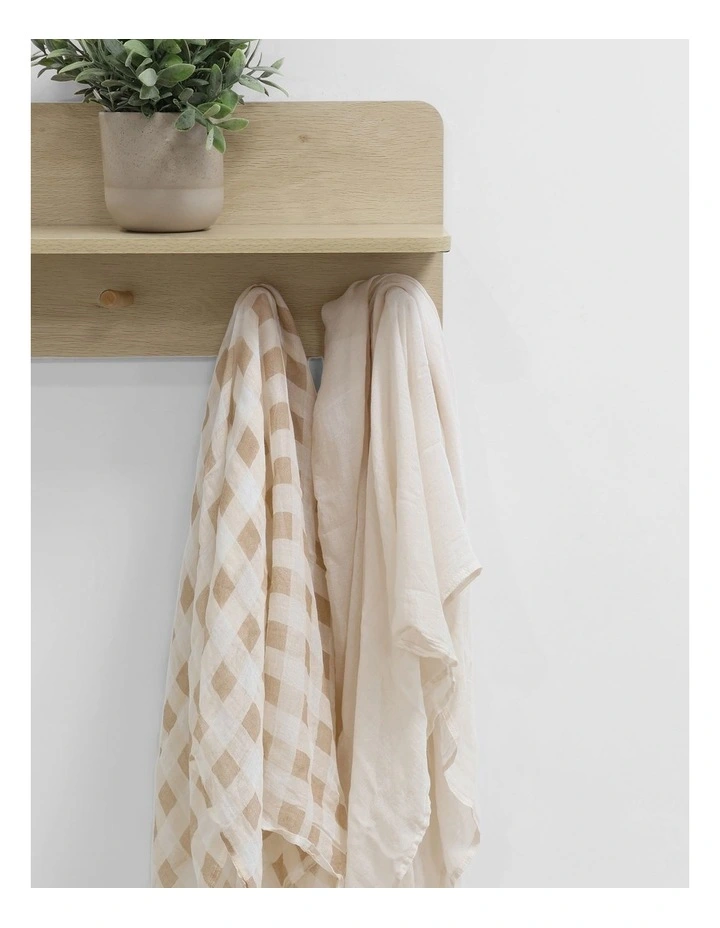 BUBBA SUNDAE 2PK MUSLIN WRAPS - CHESTNUT image 4