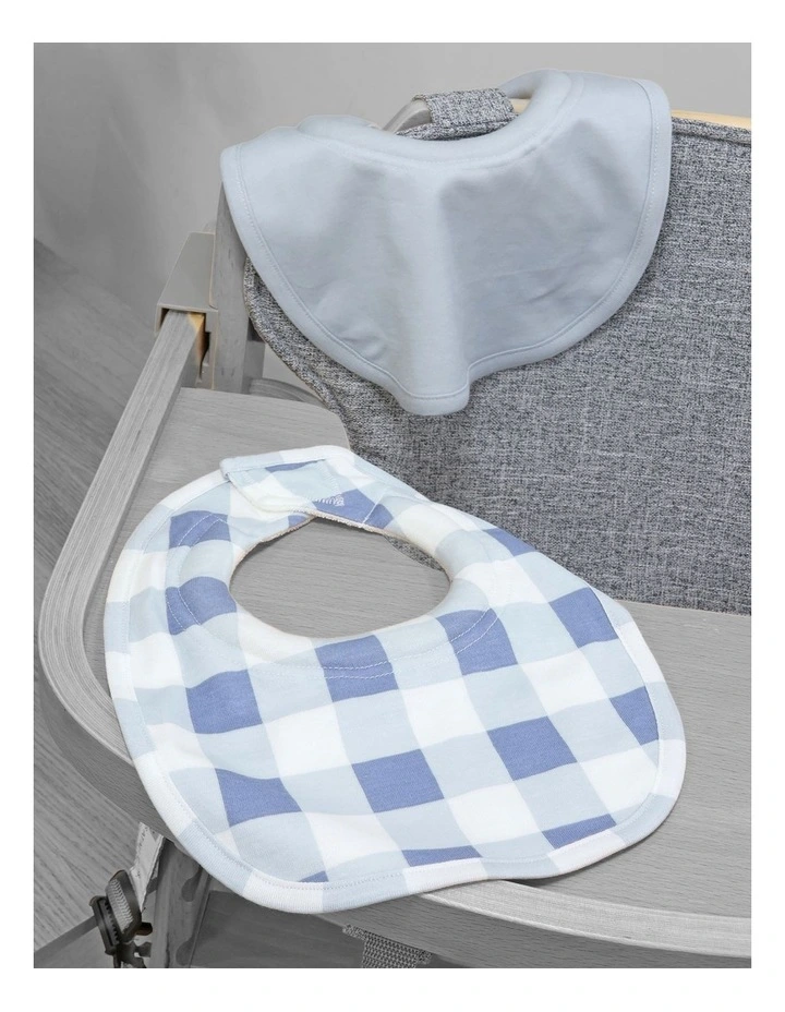 BUBBA SUNDAE 2PK DRIBBLE BIBS - BLUEBERRY image 4