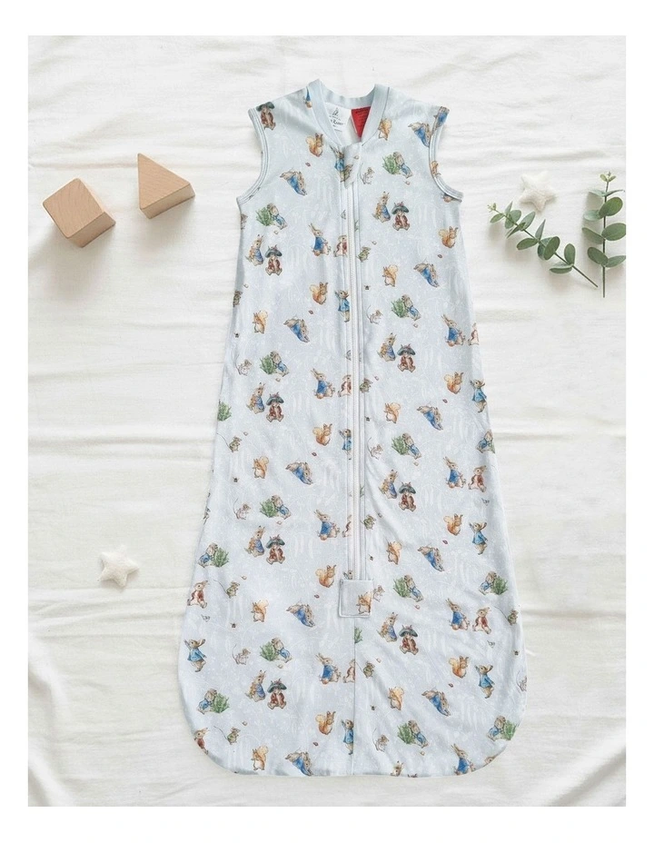 Peter Rabbit And Benjamin Bunny Sleeping Bag 3-12m in Blue image 3