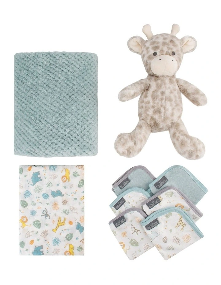 Savanna Giraffe Boxed Gift Set in Blue image 2