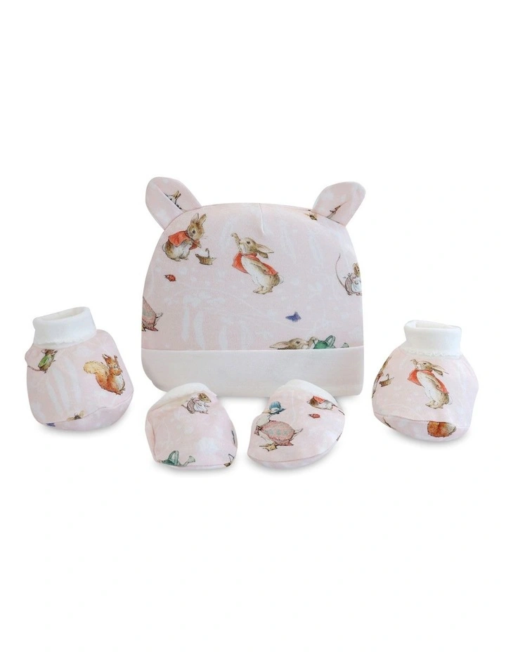 Flopsy Mopsy and Cottontail Newborn Set 3Pieces in Pink image 1