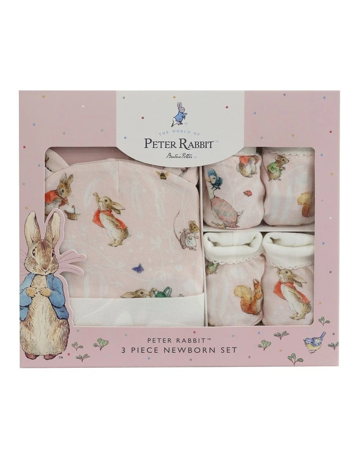 Flopsy Mopsy and Cottontail Newborn Set 3Pieces in Pink image 2