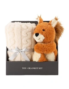 Plush Toy & Blanket in Bushland Squirrel