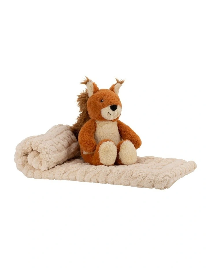 Plush Toy & Blanket in Bushland Squirrel image 3