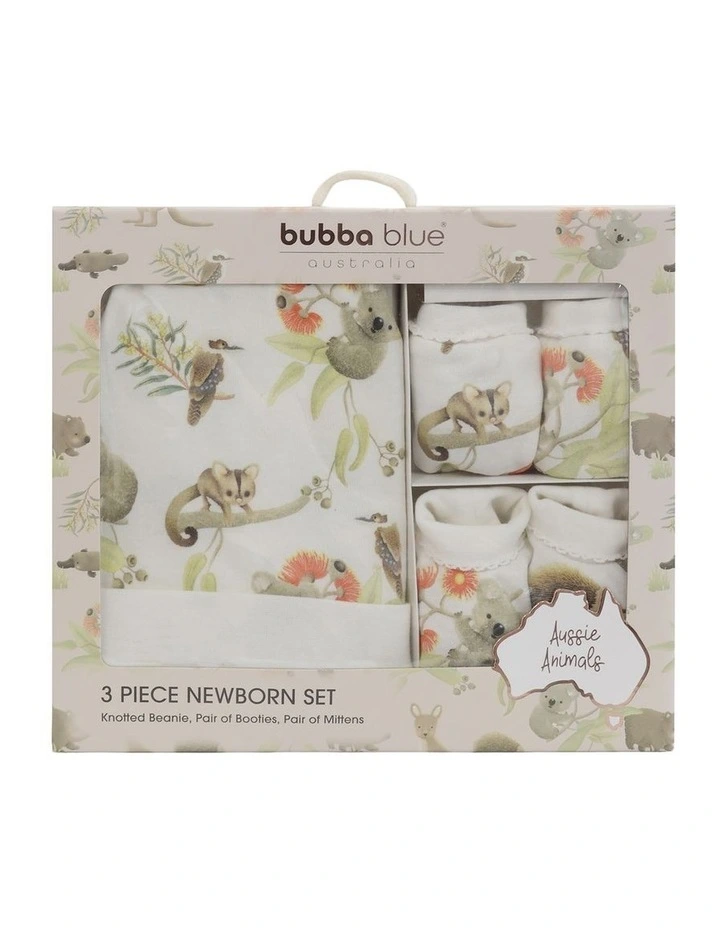 Aussie Animals Layette Set 3 Piece in Multi image 1
