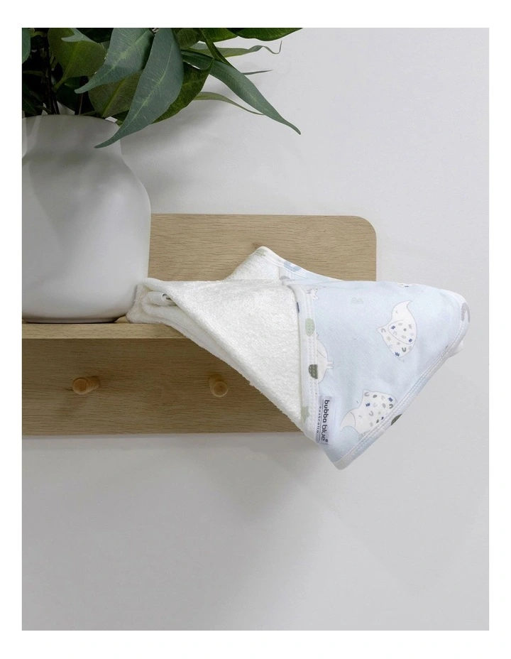 Sleepy Safari Bamboo Hooded Towel in Blue image 6