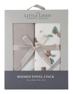 Hooded Towel 2 Pack in Brown