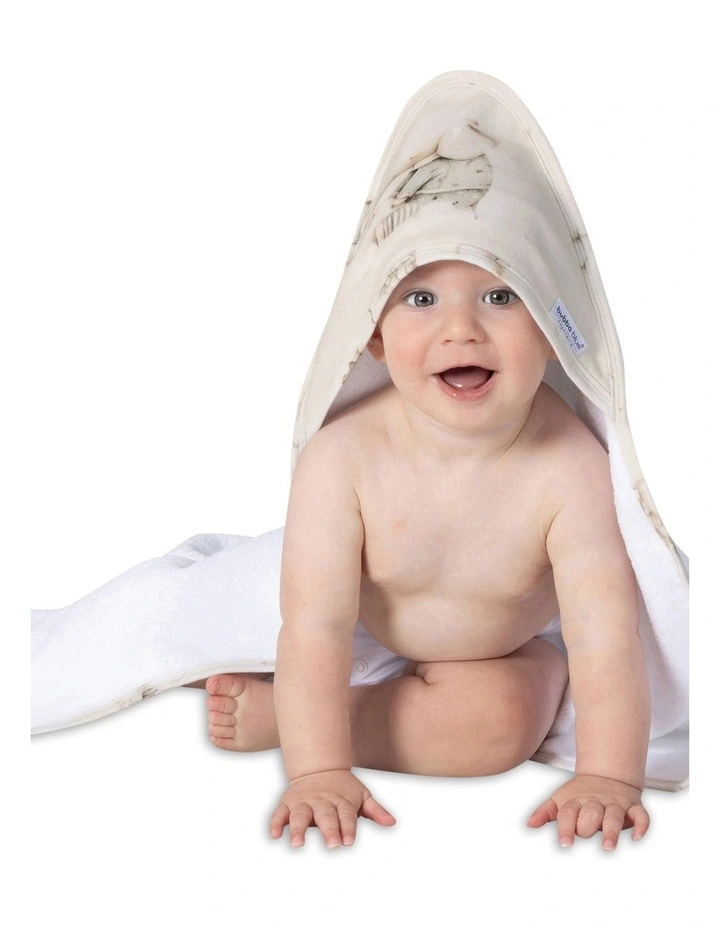 Elephant Bedtime Hooded Towel in Multi image 2