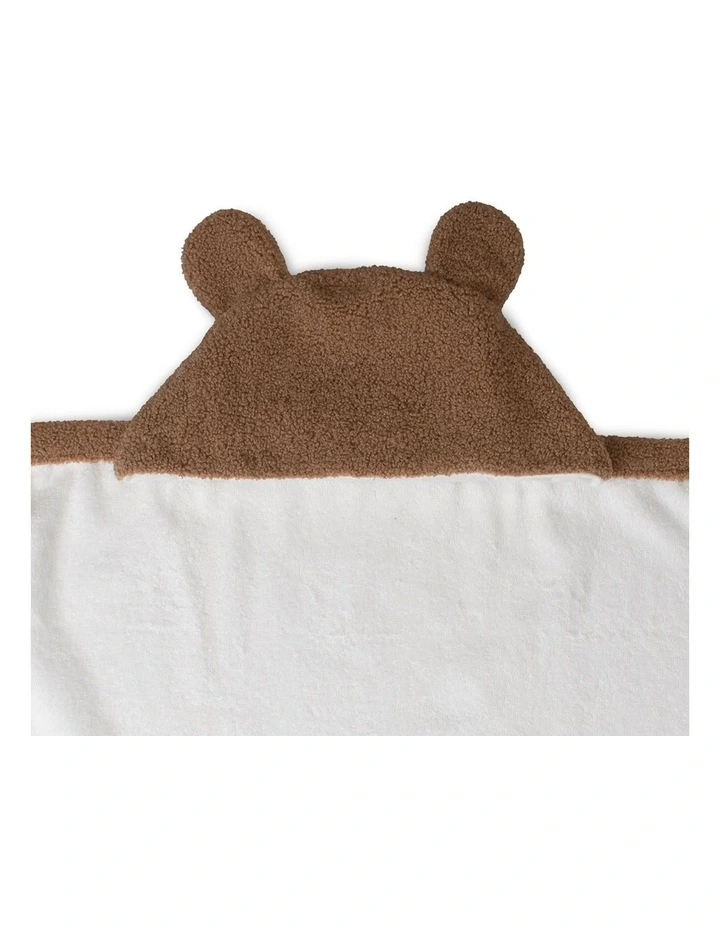 Plush Hooded Towel in Bushland Bear image 3