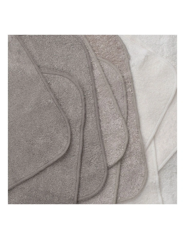 Towelling Washer 10 Pack in Multi image 6