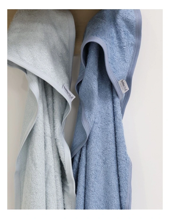 Sundae Hooded Towels 2 Pack in Blueberry image 5