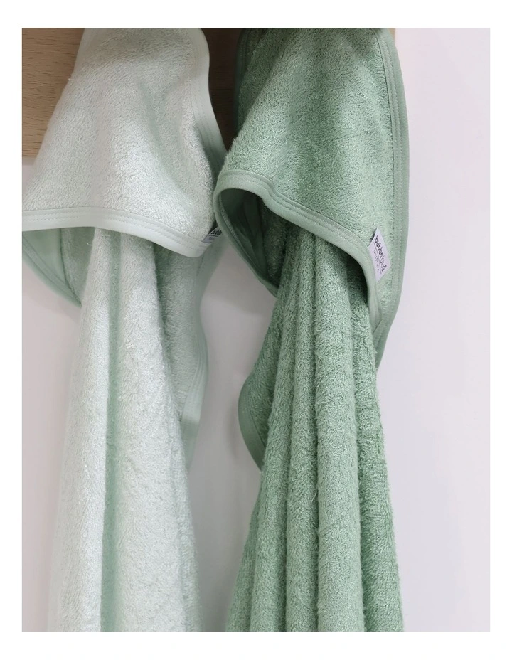 Sundae Hooded Towels 2 Pack in Greentea image 5
