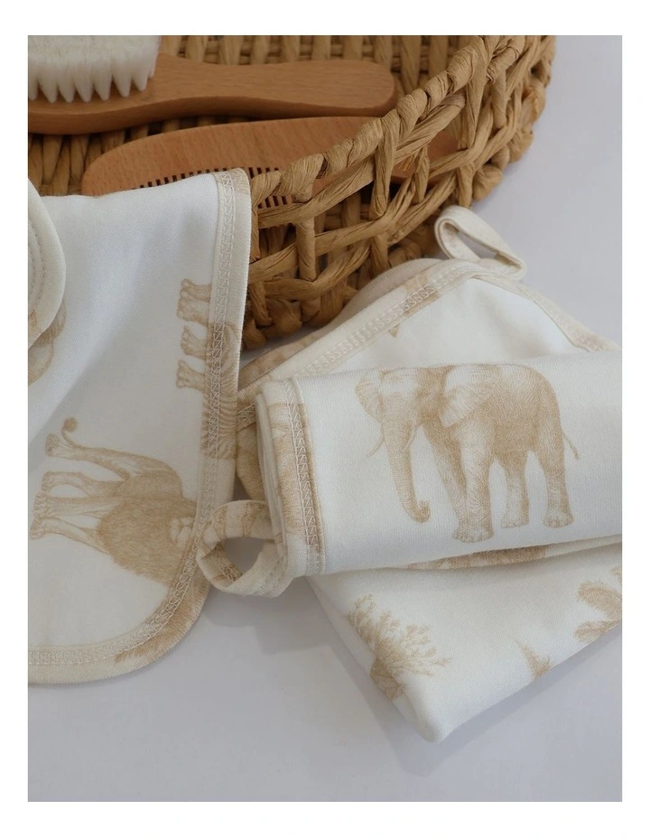 Serengeti Face Washers 3 Pack in Cream image 3