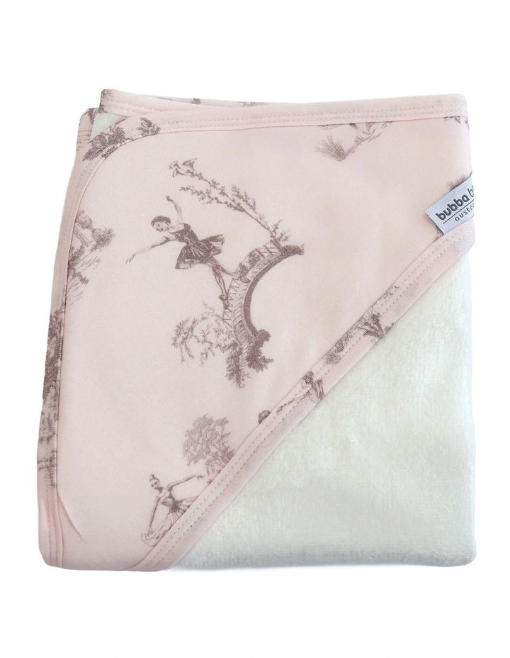 Swan Lake Hooded Towel in Pink image 1