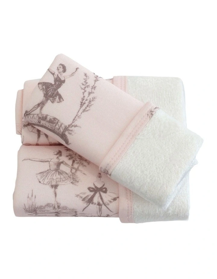 Swan Lake Face Washers 3 Pack in Pink image 1