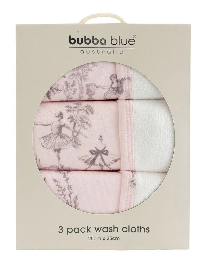 Swan Lake Face Washers 3 Pack in Pink image 2