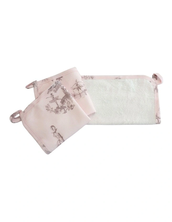 Swan Lake Face Washers 3 Pack in Pink image 3
