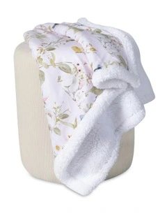Sleeping Bunny Cuddle Blanket in Marshmallow