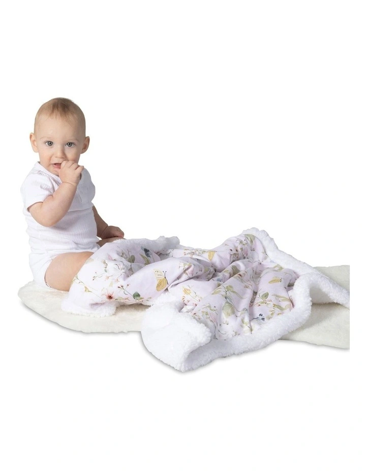 Sleeping Bunny Cuddle Blanket in Marshmallow image 6