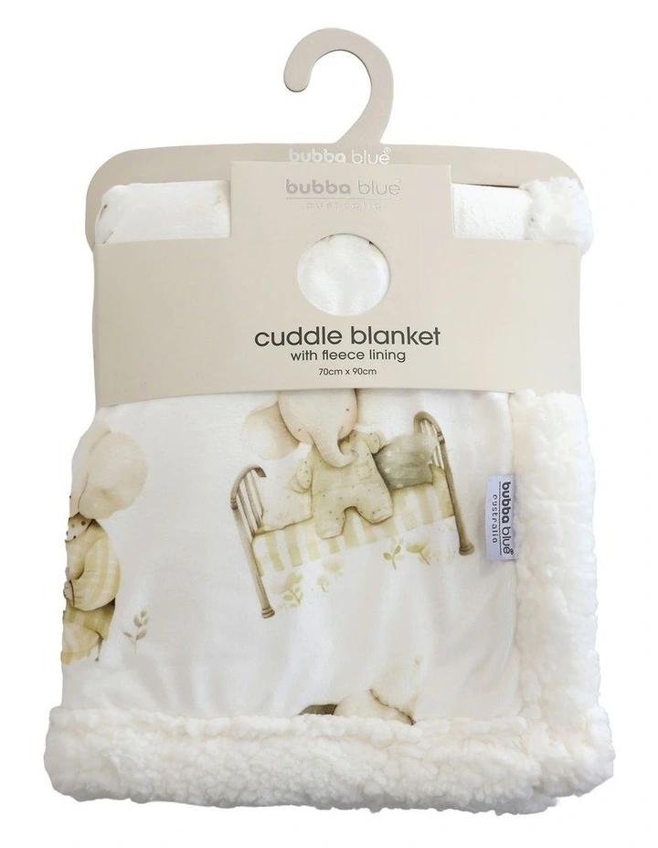 Elephant Bedtime Cuddle Blanket in White image 1