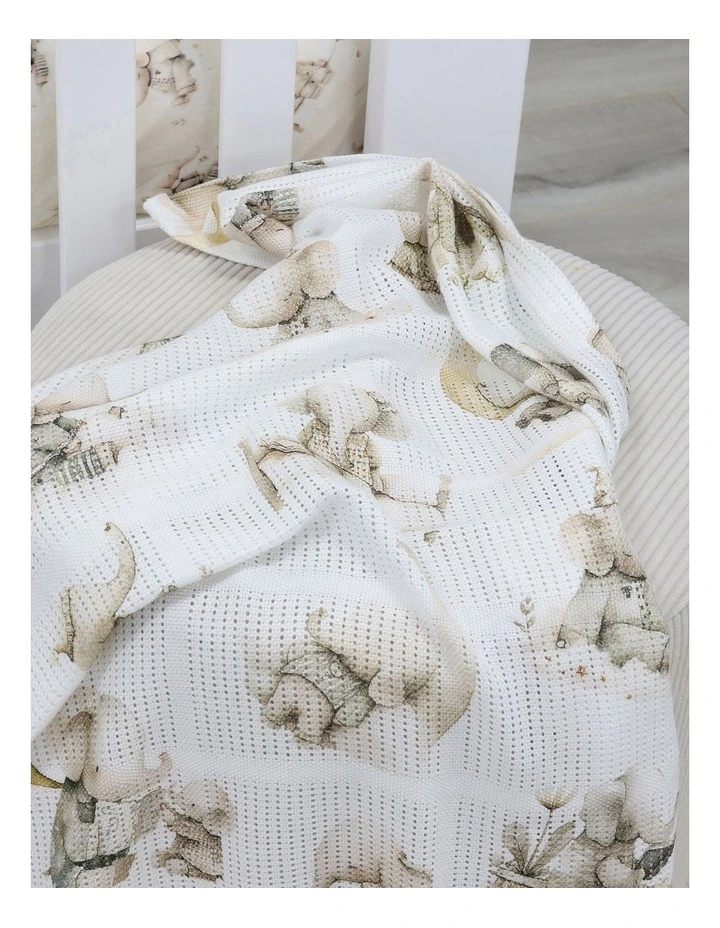 Peter Rabbit and Benjamin Bunny Cellular Blanket in White image 6