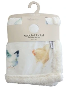 Little Rooster Cuddle Blanket in Blue