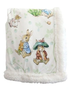 Benjamin Bunny Cuddle Blanket in Blue