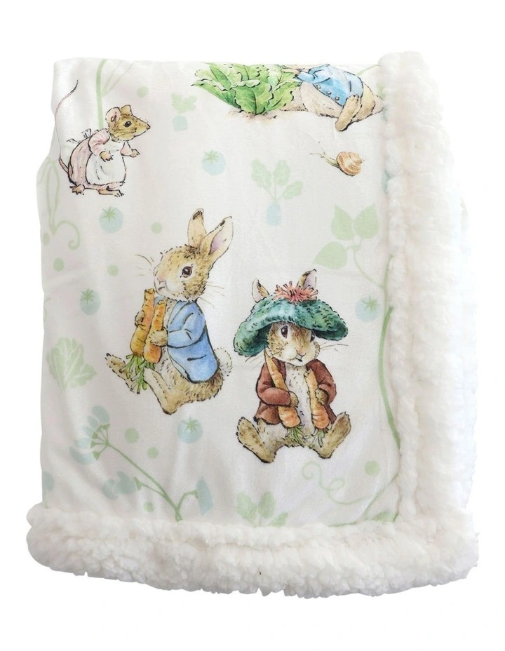 Benjamin Bunny Cuddle Blanket in Blue image 1