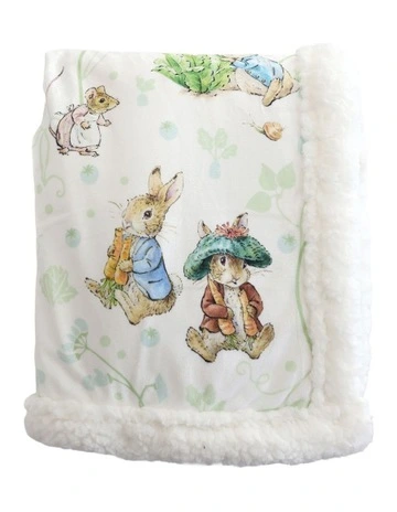 Benjamin Bunny Cuddle Blanket in Blue