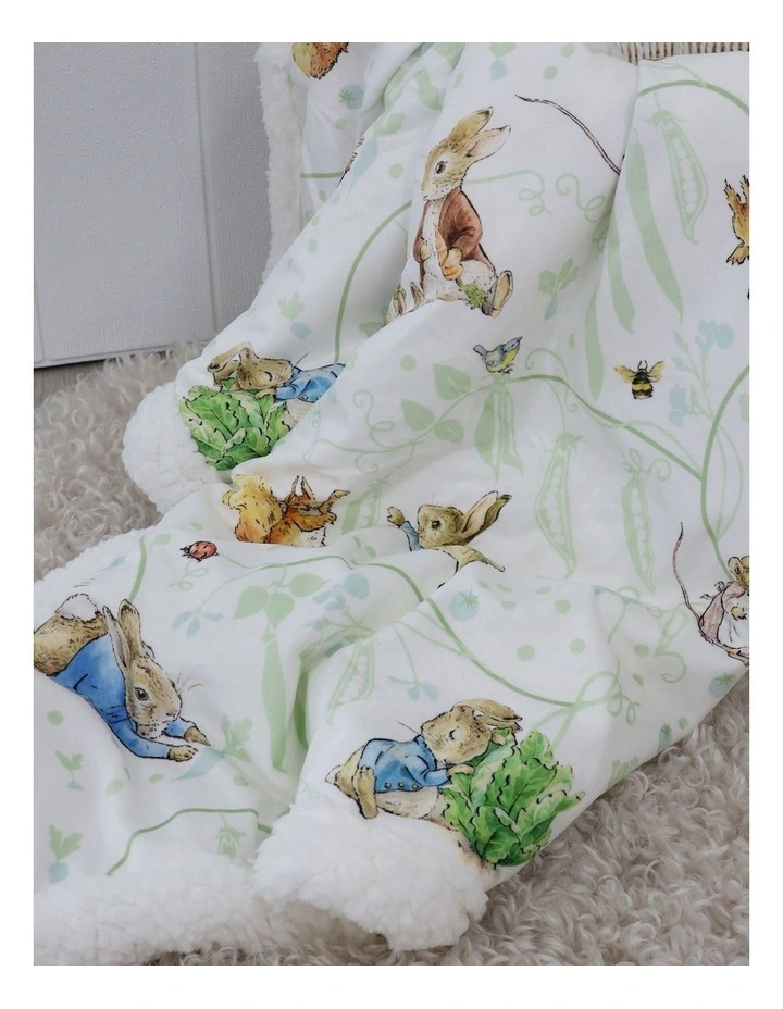 Benjamin Bunny Cuddle Blanket in Blue image 3