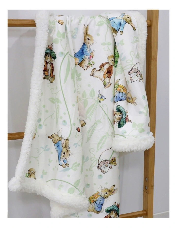 Benjamin Bunny Cuddle Blanket in Blue image 5