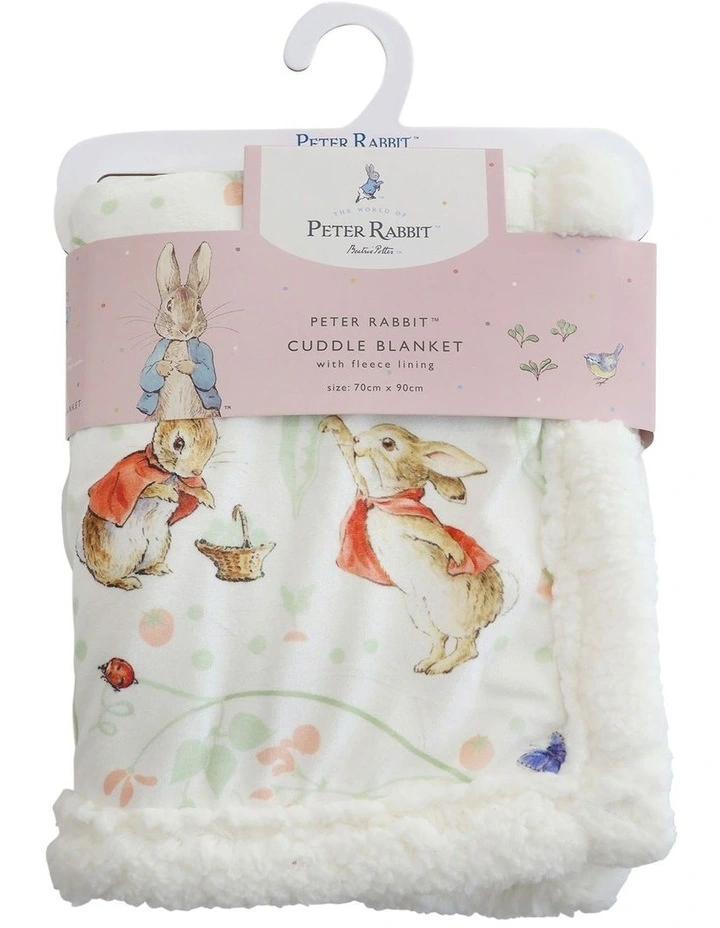 Flopsy Mopsy & Cottontail Cuddle Blanket in Pink image 2