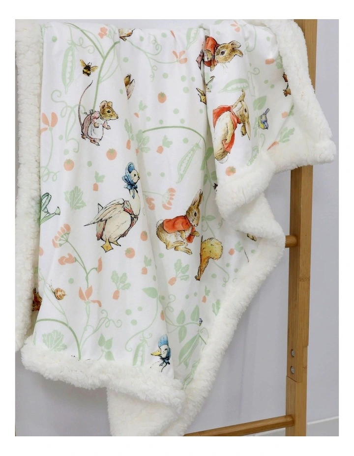 Flopsy Mopsy & Cottontail Cuddle Blanket in Pink image 2